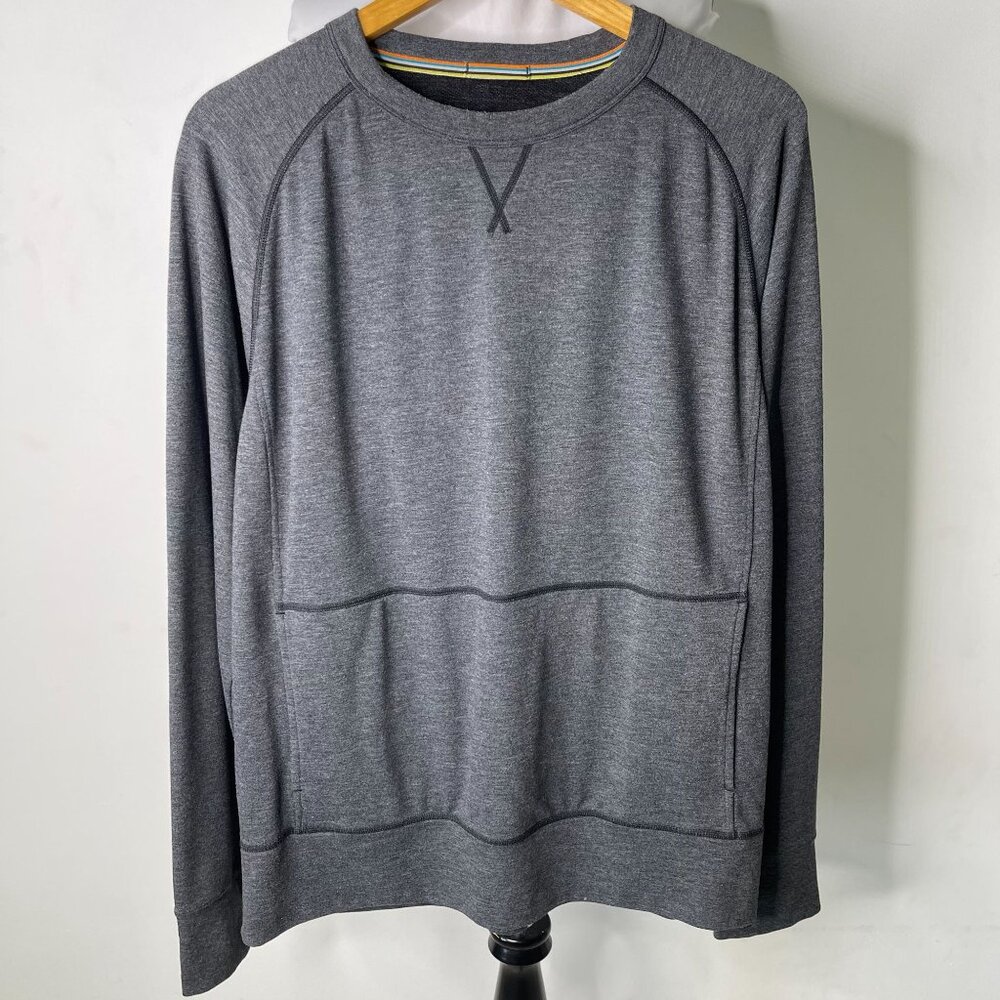 Smartwool #SW000275 Men's Heather Grey Active Reset Crewneck T-Shirt Size Small
